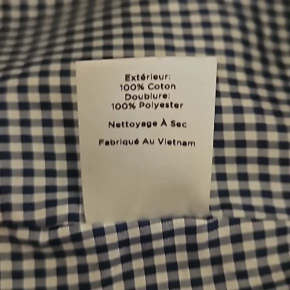 Talbots Navy Short Trench Coat Size M - Picture 9 of 10